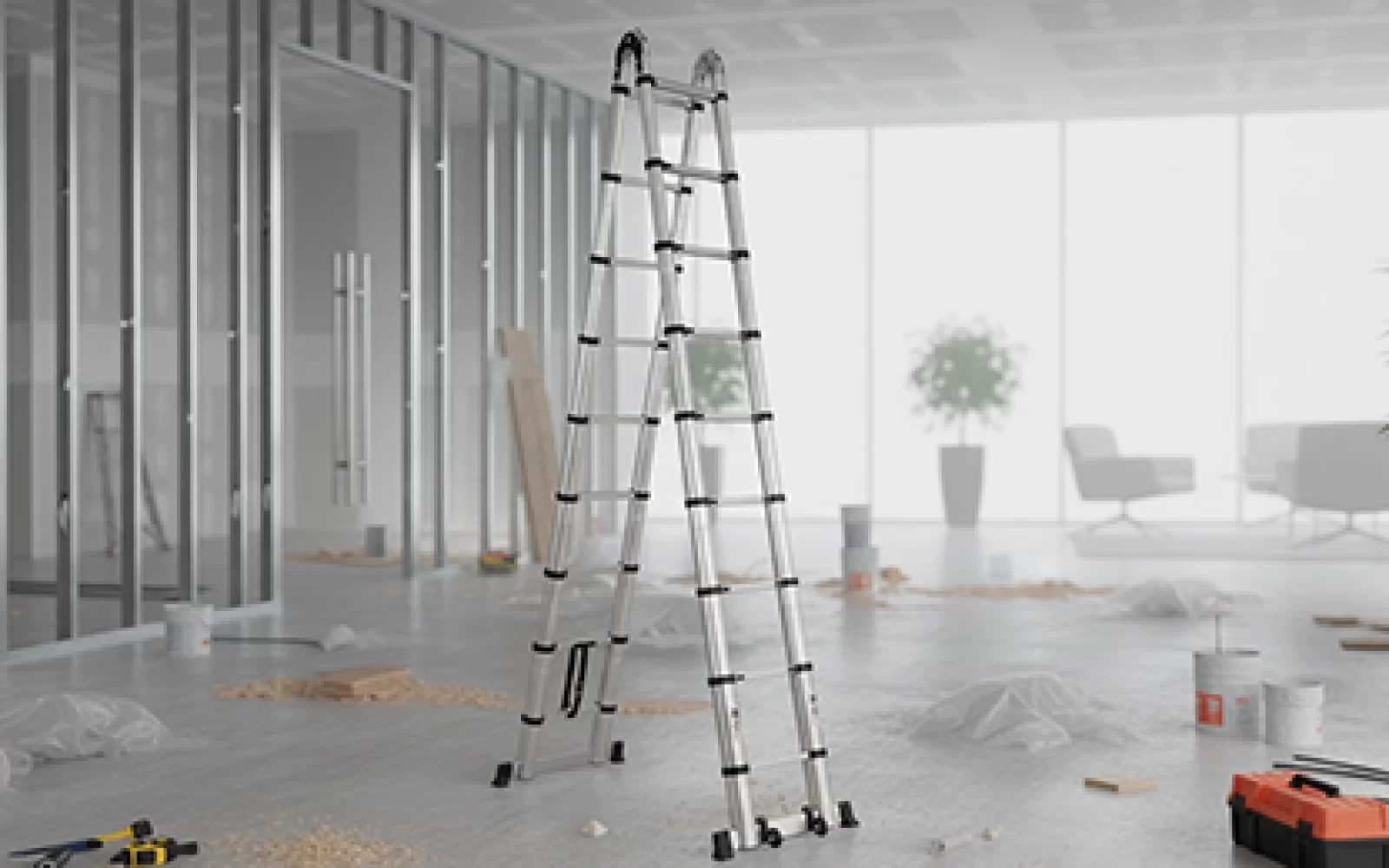 Escada Telescópica Apoio - 5,60m