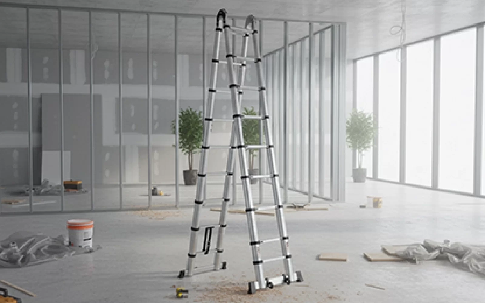 Escada Telescópica Apoio - 5,50m